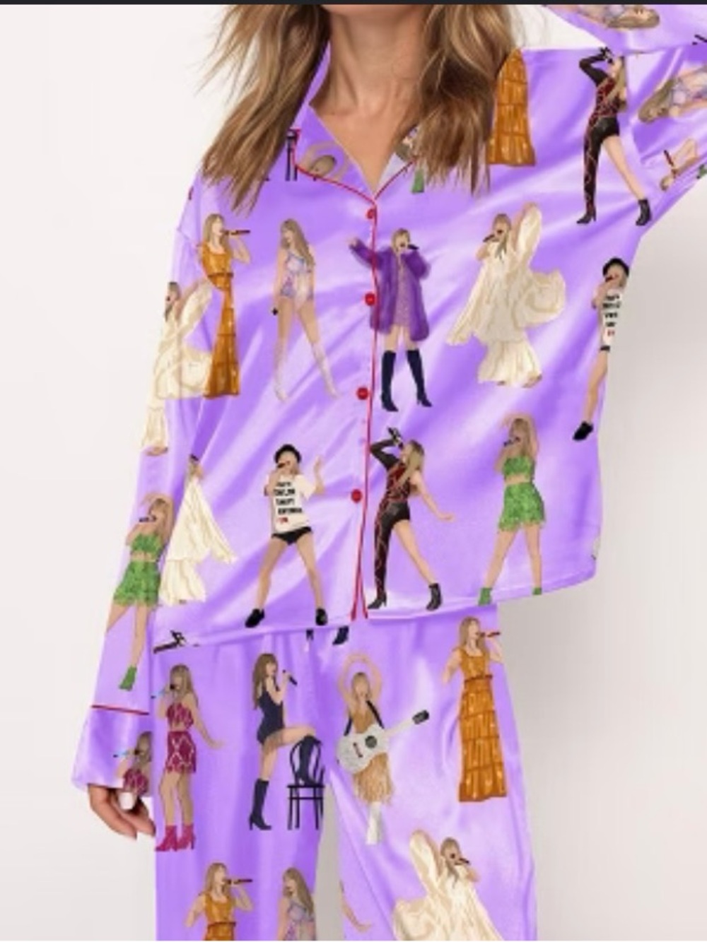 Purple Taylor swift 2 piece graphic Pj”s